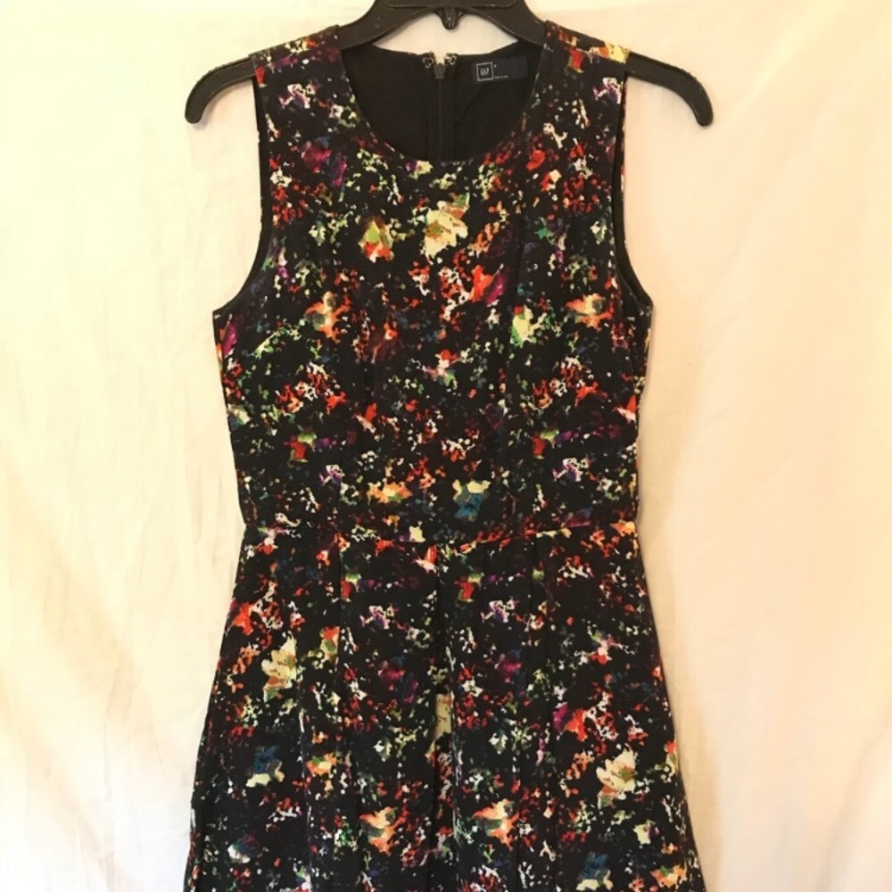 Gap: Multicolor High Neckline/ Knee length Dress
